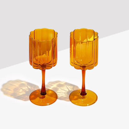 WAVE WINE GLASS SET OF 2