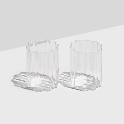 WAVE GLASS SET OF 2