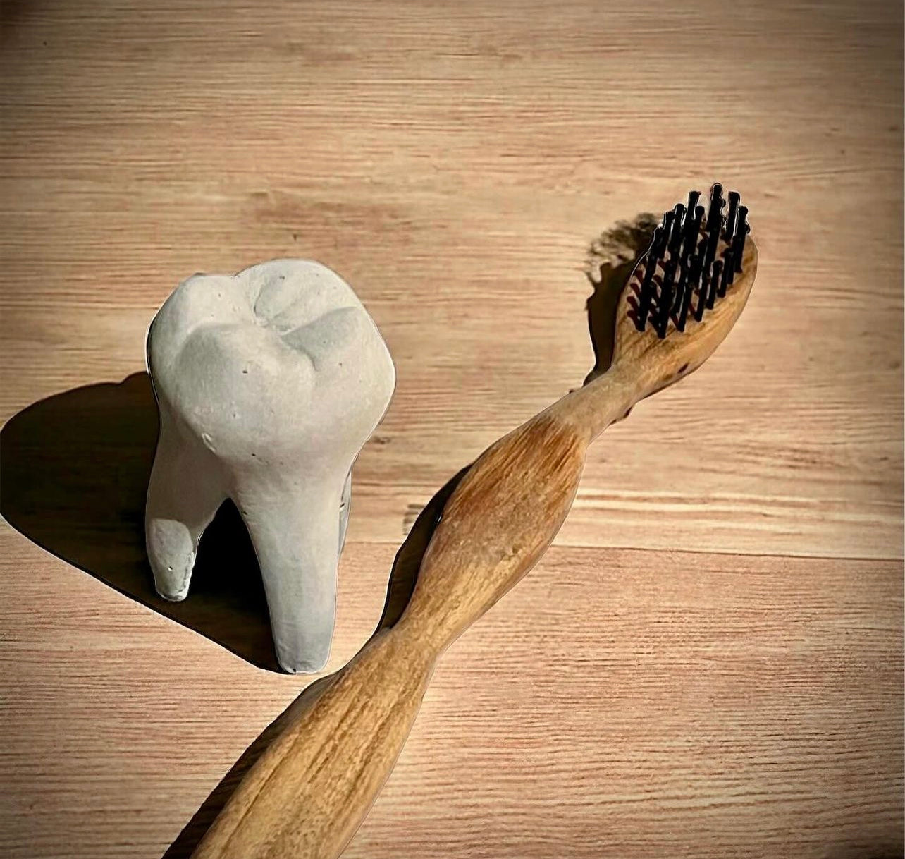 Tooth and brush