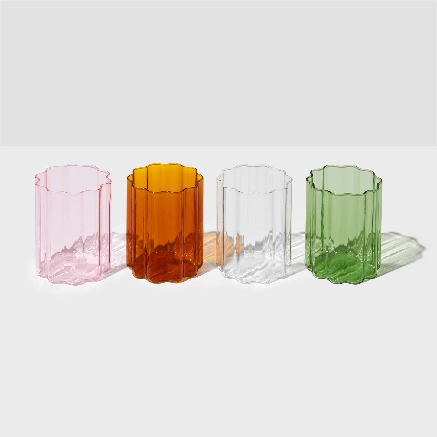 MIXED WAVE GLASSES SET OF 4