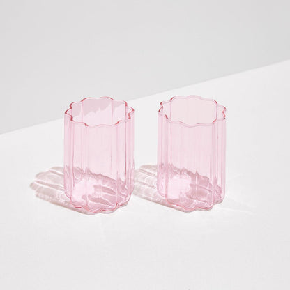 WAVE GLASS SET OF 2