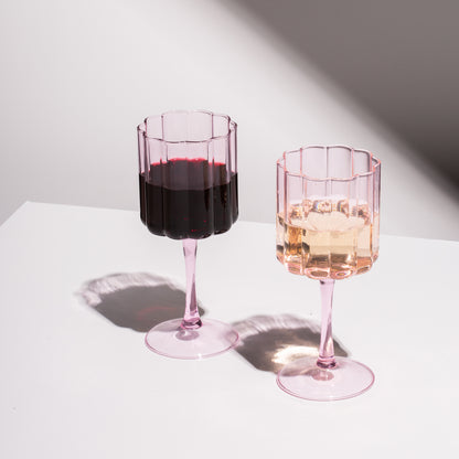 WAVE WINE GLASS SET OF 2