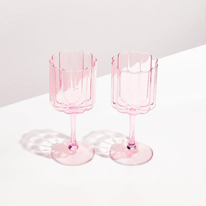 WAVE WINE GLASS SET OF 2